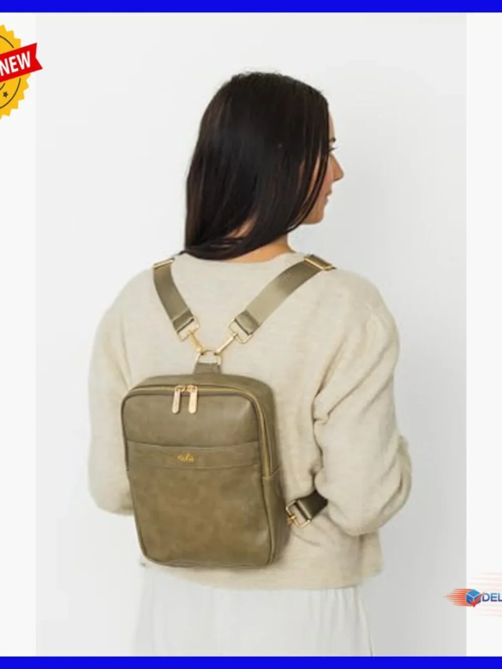 Convertible Diaper Backpack with Organized Storage, Adjustable Straps